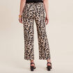 Pantalon carotte taille basse noir femme
