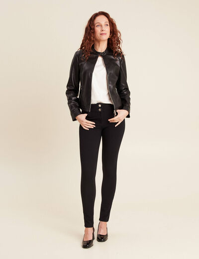 Jean slim stretch noir femme