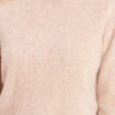 Pull cachemire col montant sable femme