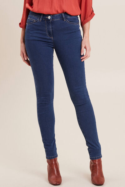 Pantalon léger taille standard long denim double stone femme
