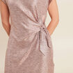 Robe ajustée courte rose femme