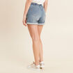 Short relax en jean denim double stone femme