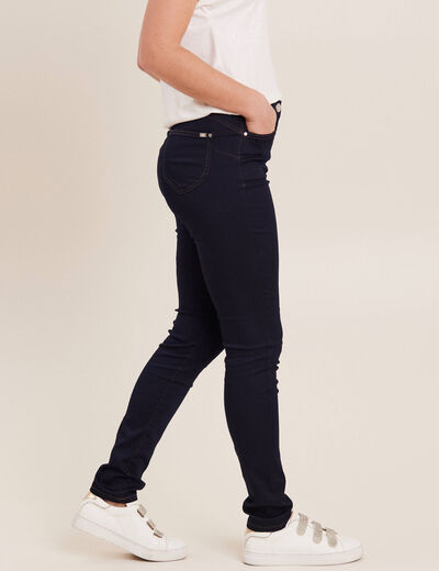 Jean magique Le L&eacute;ger coupe ajust&eacute;e long denim brut femme