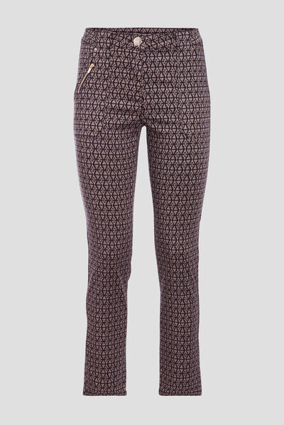 Pantalon ajusté noir femme