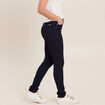 Jeans léger taille haute long denim brut femme