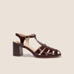 Sandales prune femme