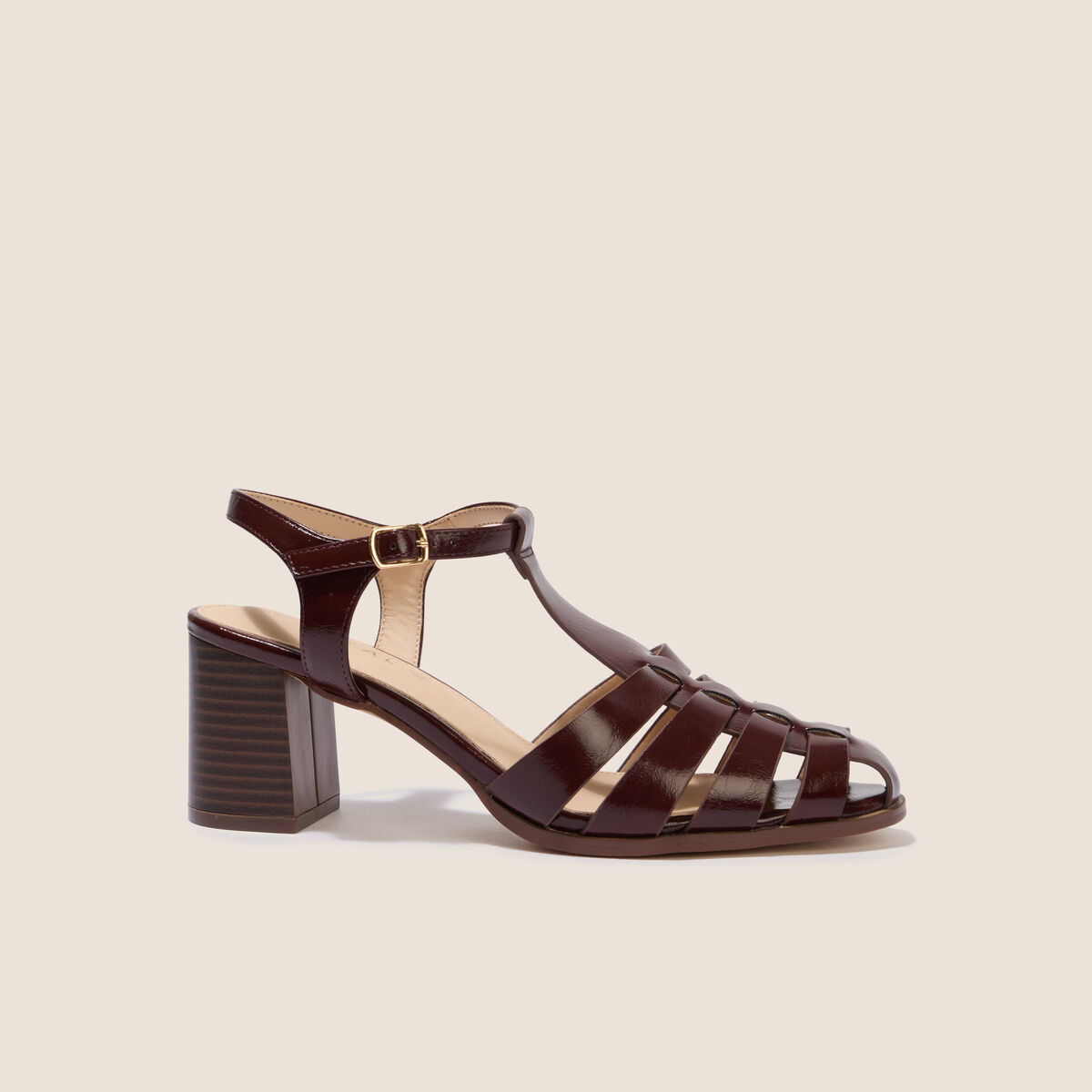 Sandales prune femme