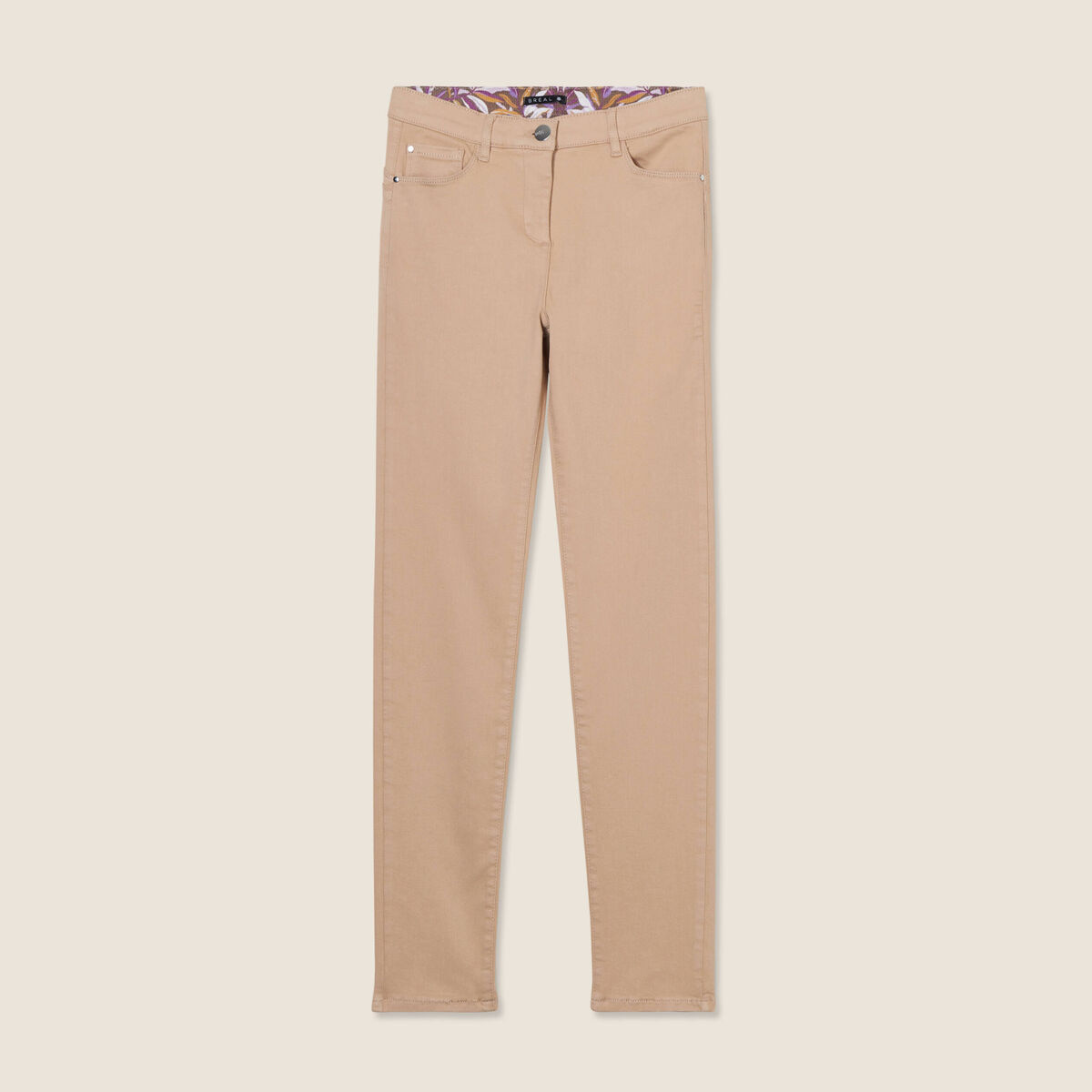 Jean magique ajusté taille standard sable femme