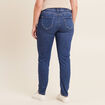 Jean magique ajusté taille standard denim double stone femme