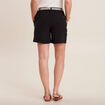 Short fluide taille basse noir femme