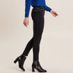 Pantalon ajusté taille haute noir femme