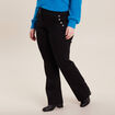 Pantalon bootcut à pont noir femme