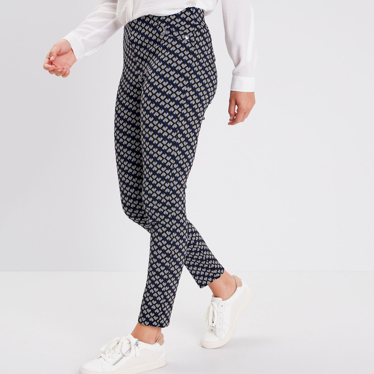 Tregging taille élastiquée noir femme