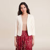 Veste cintrée ecru femme