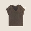 T-shirt manches courtes camel femme