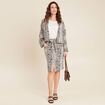 Veste esprit kimono ivoire femme