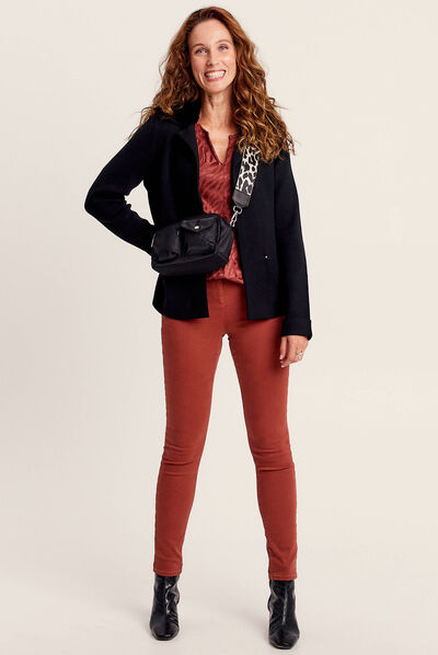 Gilet manches longues noir femme