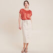 T-shirt manches courtes vieux rose femme