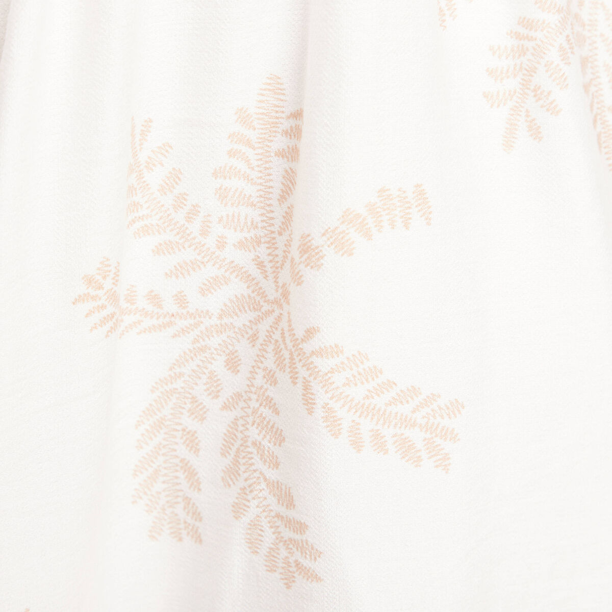 robe évasée col V doublée beige femme