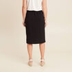 Jupe droite noir femme