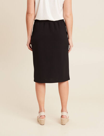 Jupe droite noir femme