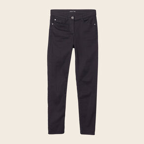 Pantalon léger taille standard 7/8ème noir femme