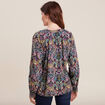 Blouse manches longues multicolore femme