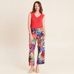 D&eacute;bardeur tricot sans manches rouge femme