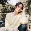 Pull confectionné en France jaune pastel femme