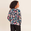 Pull manches longues bleu femme