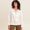 Gilet réversible ajouré ecru femme