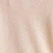Gilet manches longues col rond brillant couleur or femme