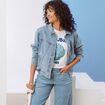 Veste denim denim double stone femme