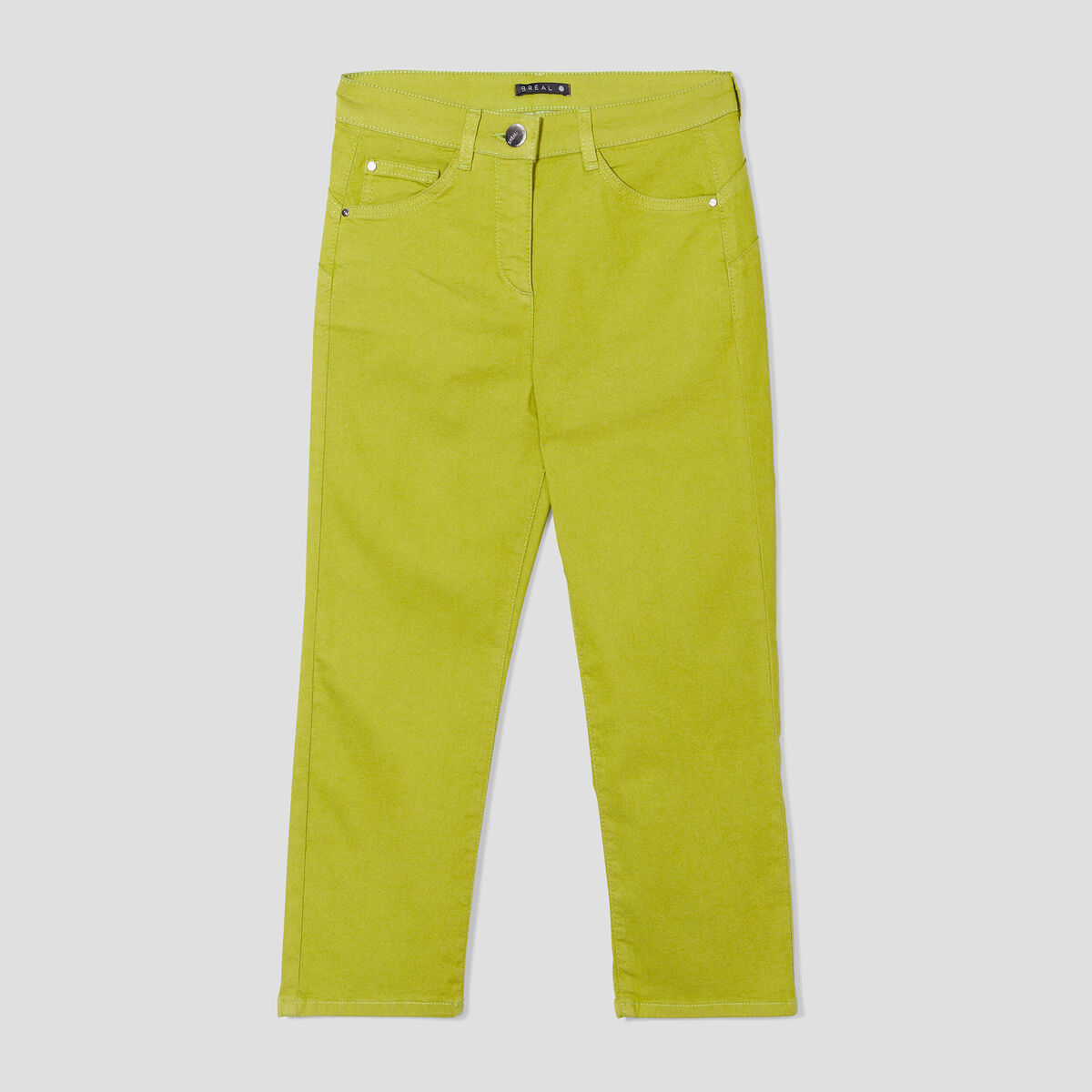 Pantacourt magique Le L&eacute;ger coupe droite vert olive femme