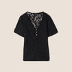 T-shirt manches courtes noir femme