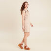 Robe droite réversible taupe femme