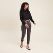 Jean coupe mom 7/8&egrave;me denim gris femme