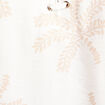 Blouse crêpe manches courtes beige femme