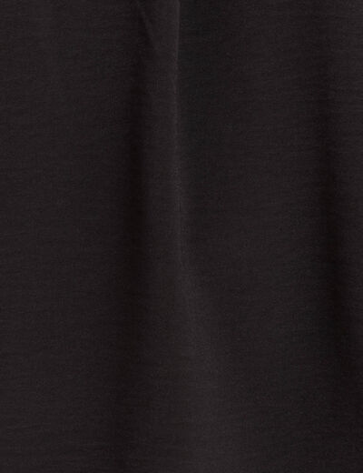 Blouse manches courtes noir femme