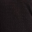 Robe col v manches longues noir femme