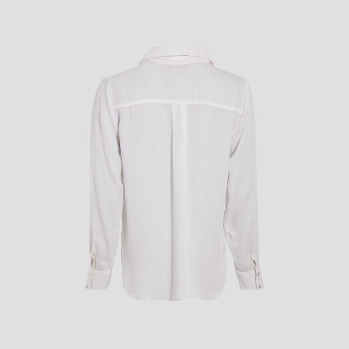 Chemise manches longues ecru femme