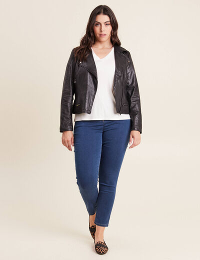 T-shirt manches courtes ecru femme