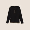 T-shirt manches longues noir femme
