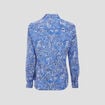 Chemise manches longues bleu femme