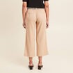 Pantalon large 7/8ème ceinturé sable femme