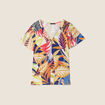 T-shirt manches courtes multicolore femme
