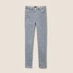Jean magique ajusté taille standard denim gris femme