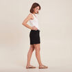 Short fluide taille basse noir femme
