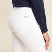 Pantalon léger taille standard long blanc femme