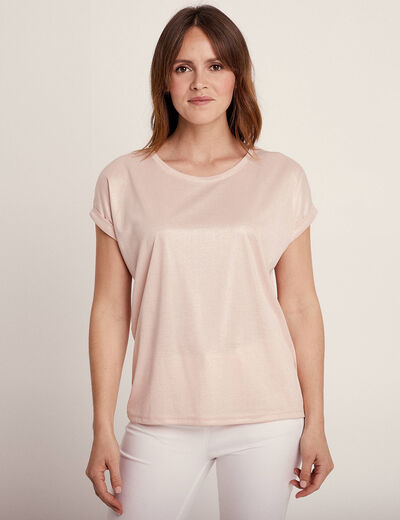 T-shirt manches courtes vieux rose femme